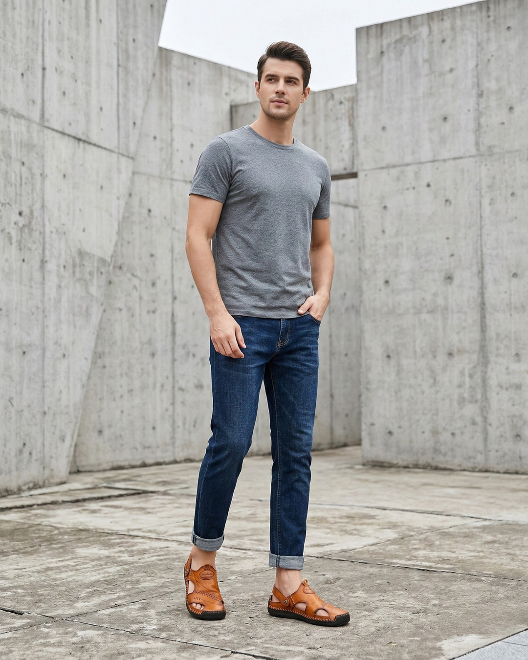 Sandales Orthopédiques en Cuir / Modeline™