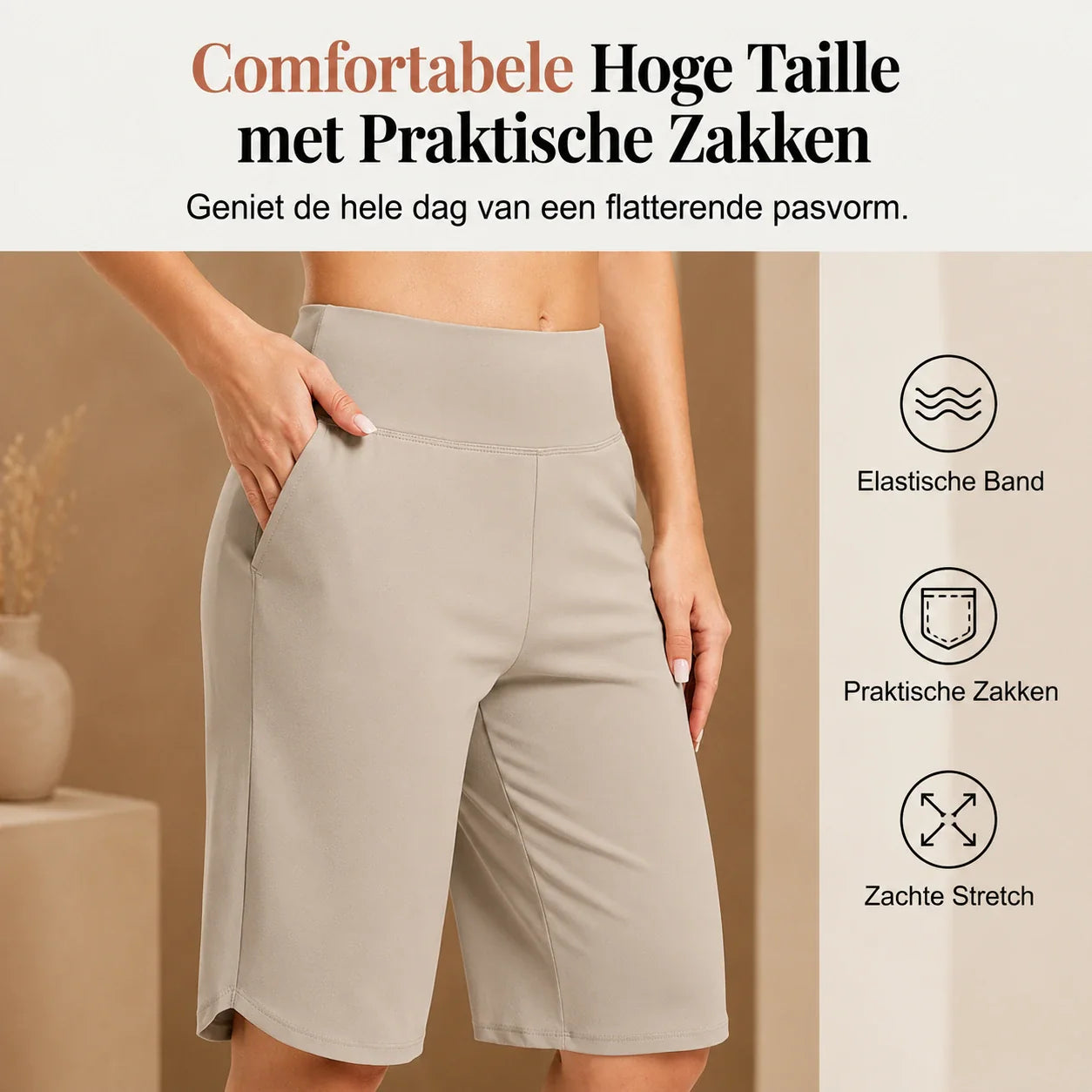 Zeniva™ – Bermuda de yoga extensible pour femme