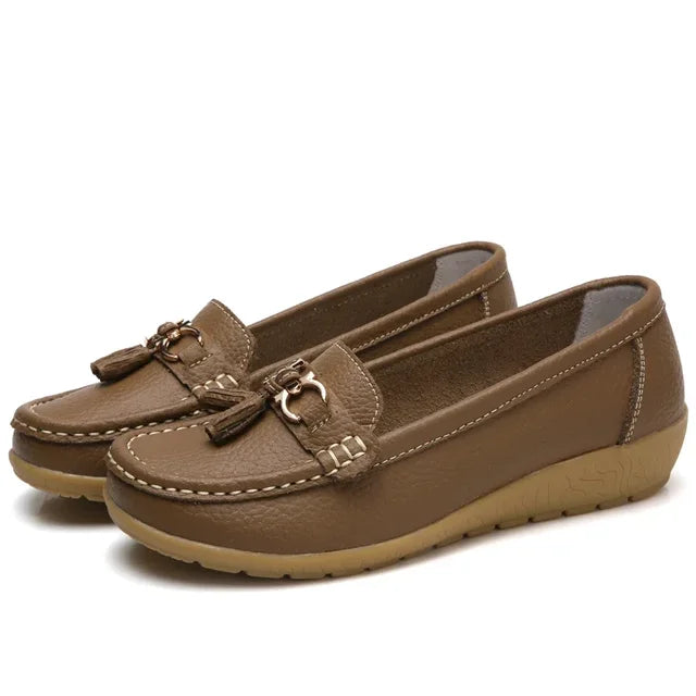 OrthoMoc™ • Mocassins Orthopédiques en Cuir pour Femme