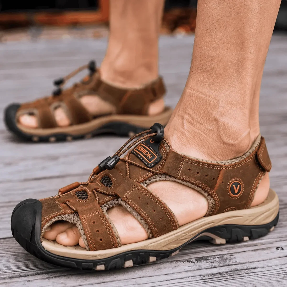 ErgoStride™ | Sandales de confort tout-terrain pour hommes