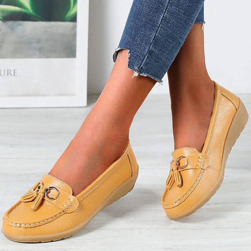 OrthoMoc™ • Mocassins Orthopédiques en Cuir pour Femme