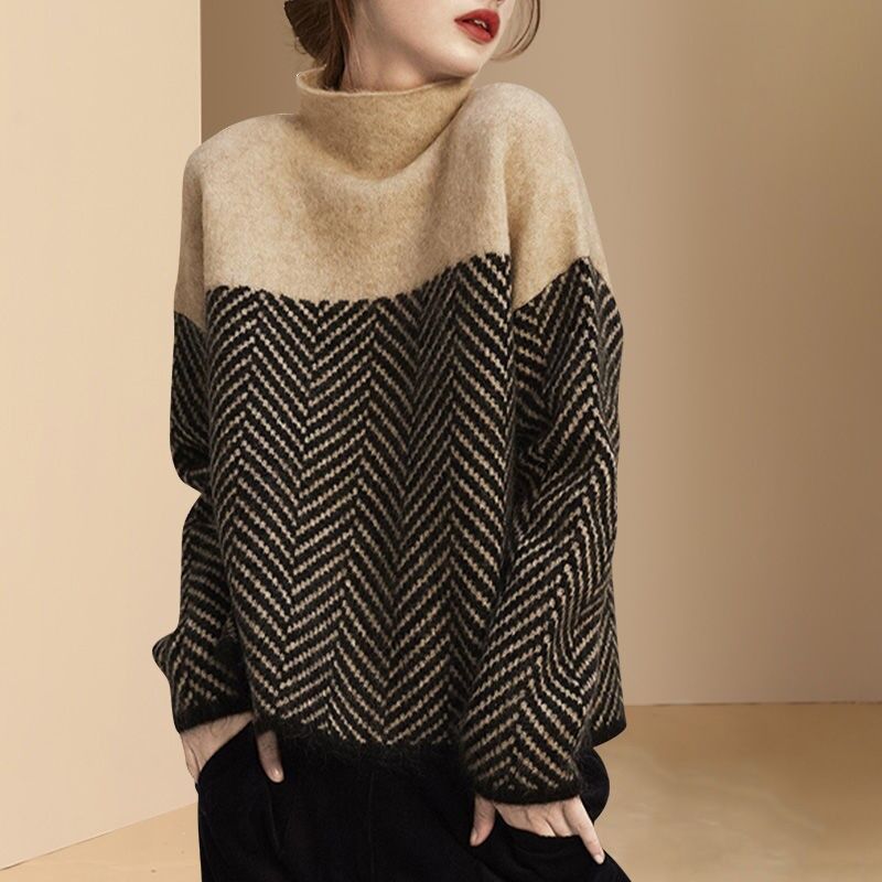 Pull chaud contrasté | Zavon