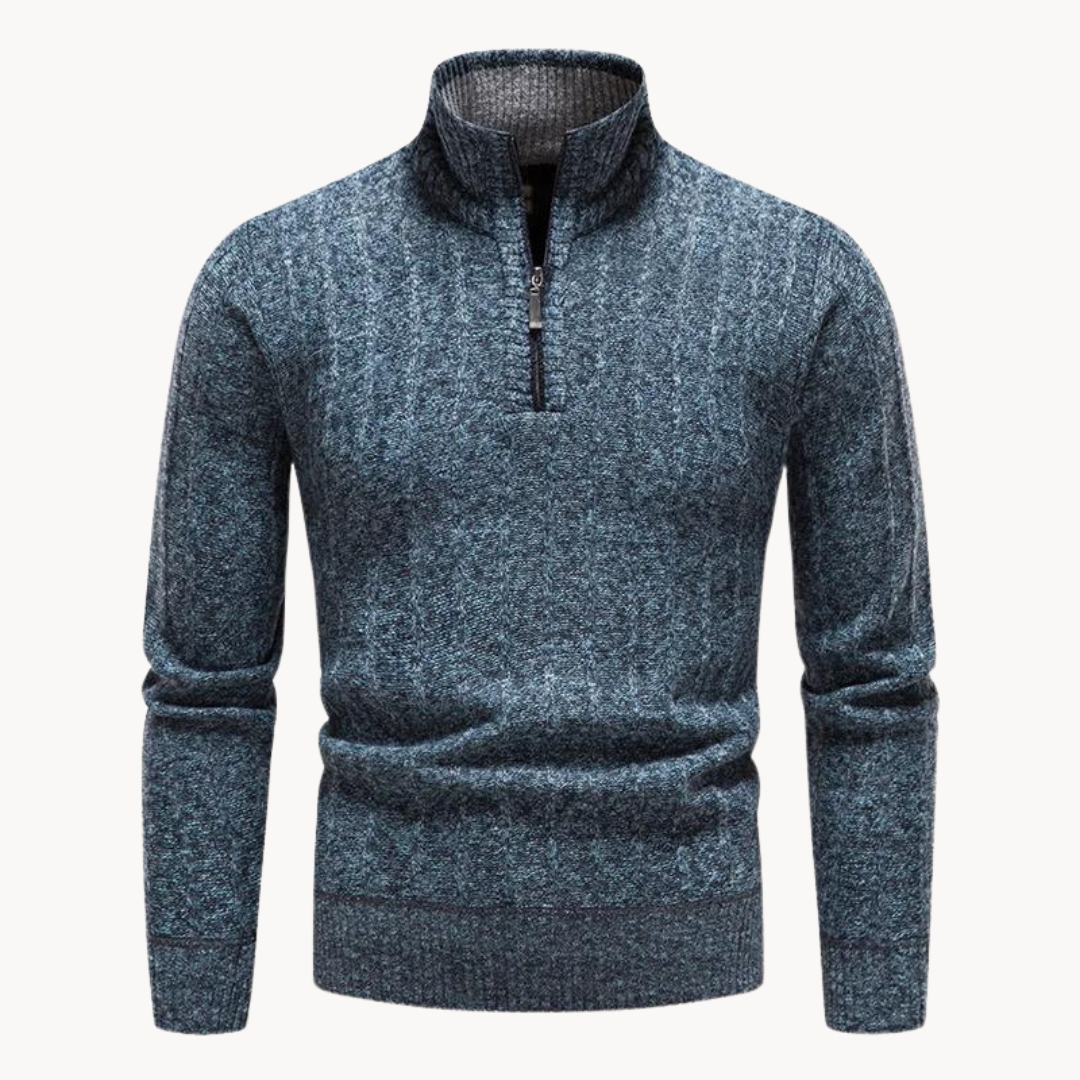 Pull zippé au col Freddie | Zavon