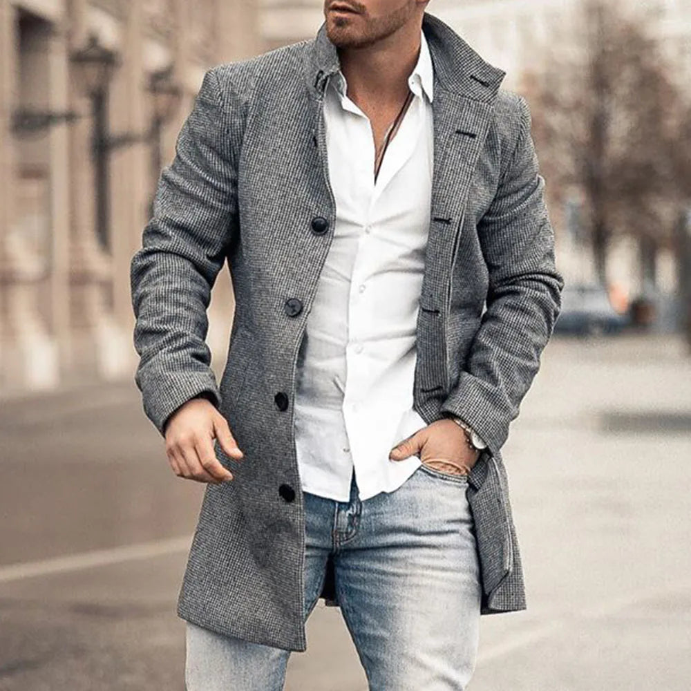 Veste longue boutonnée | Zavon
