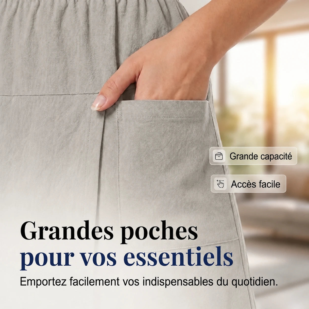 Veliora™ - Jupe-short élégante pour femme à effet portefeuille