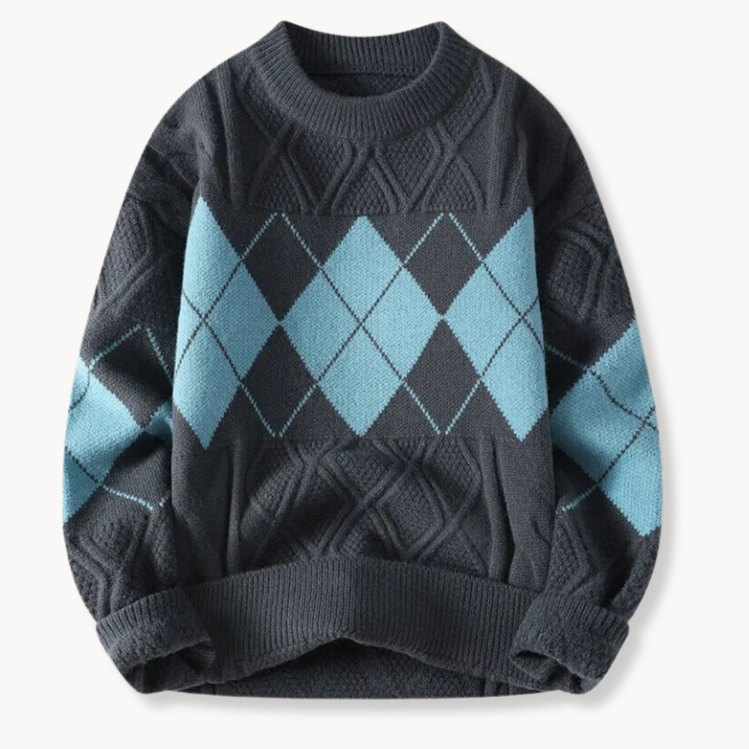 Pull en maille géométrique Ellis | Zavon