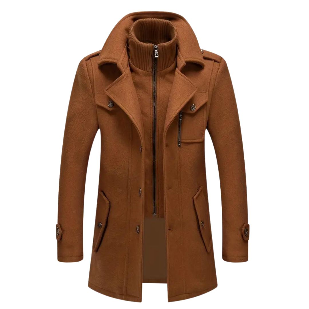 Veste d'hiver longue premium pour hommes | Zavon