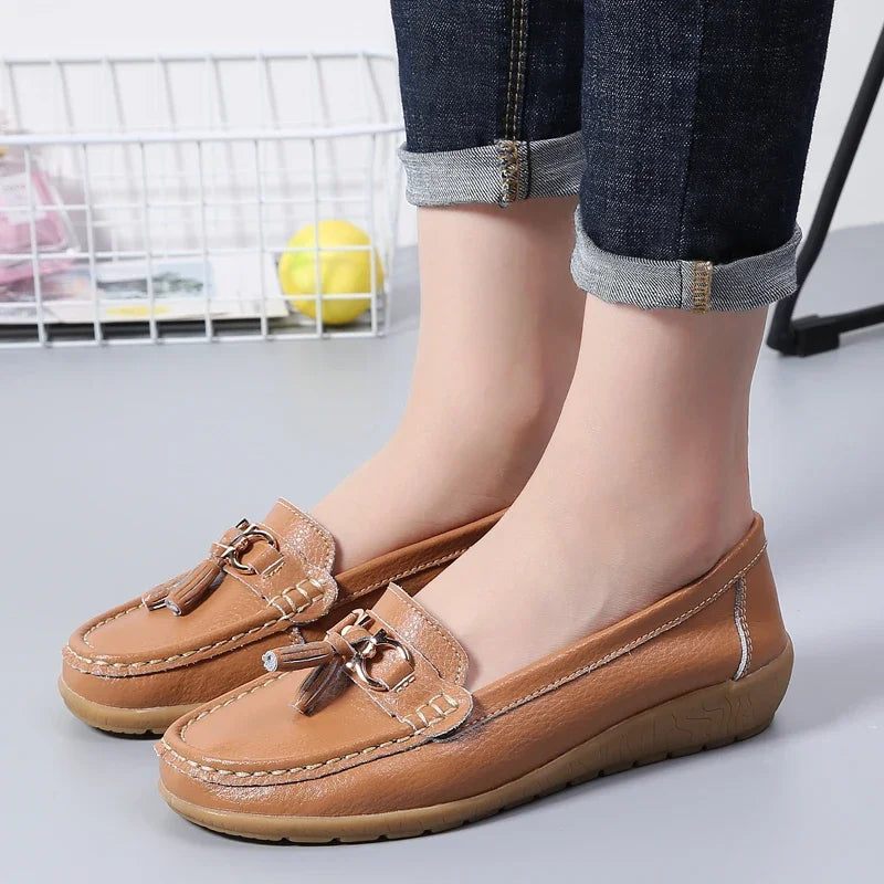 OrthoMoc™ • Mocassins Orthopédiques en Cuir pour Femme