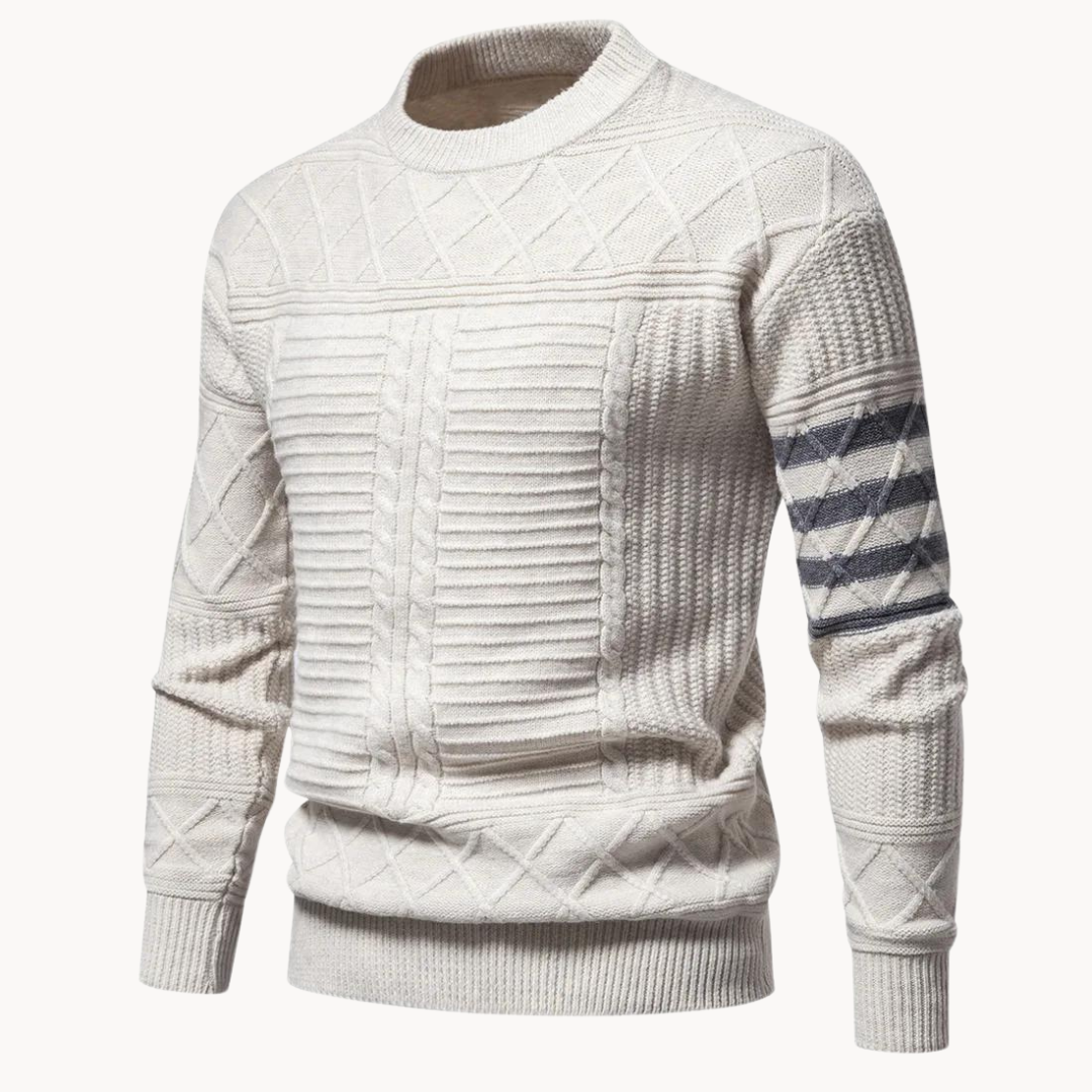 Pull col rond torsadé Warren | Zavon