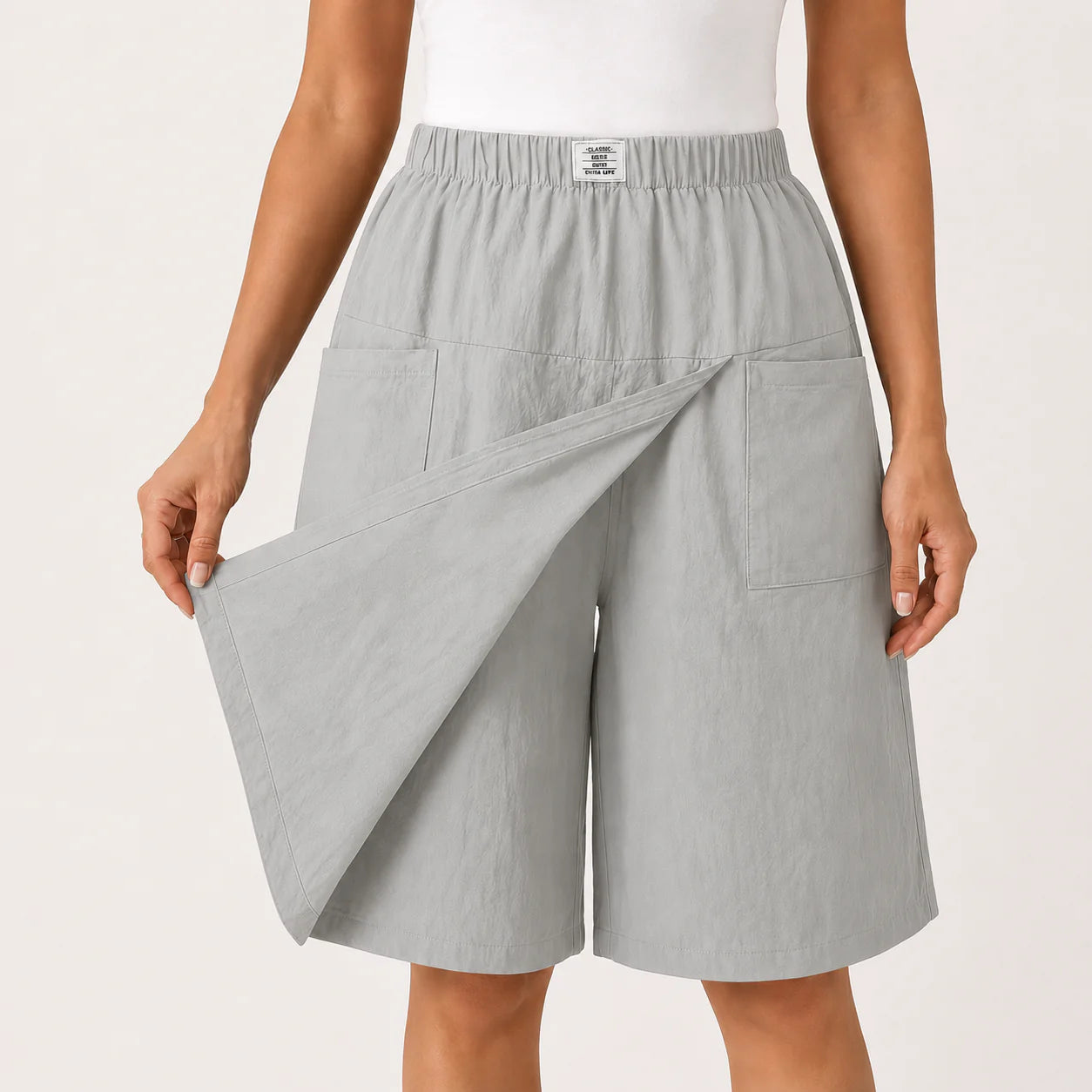 Veliora™ - Jupe-short élégante pour femme à effet portefeuille