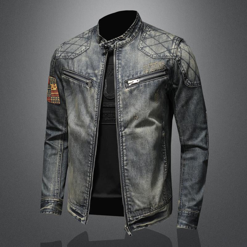 Veste en jean Stand Vintage pour hommes | Zavon