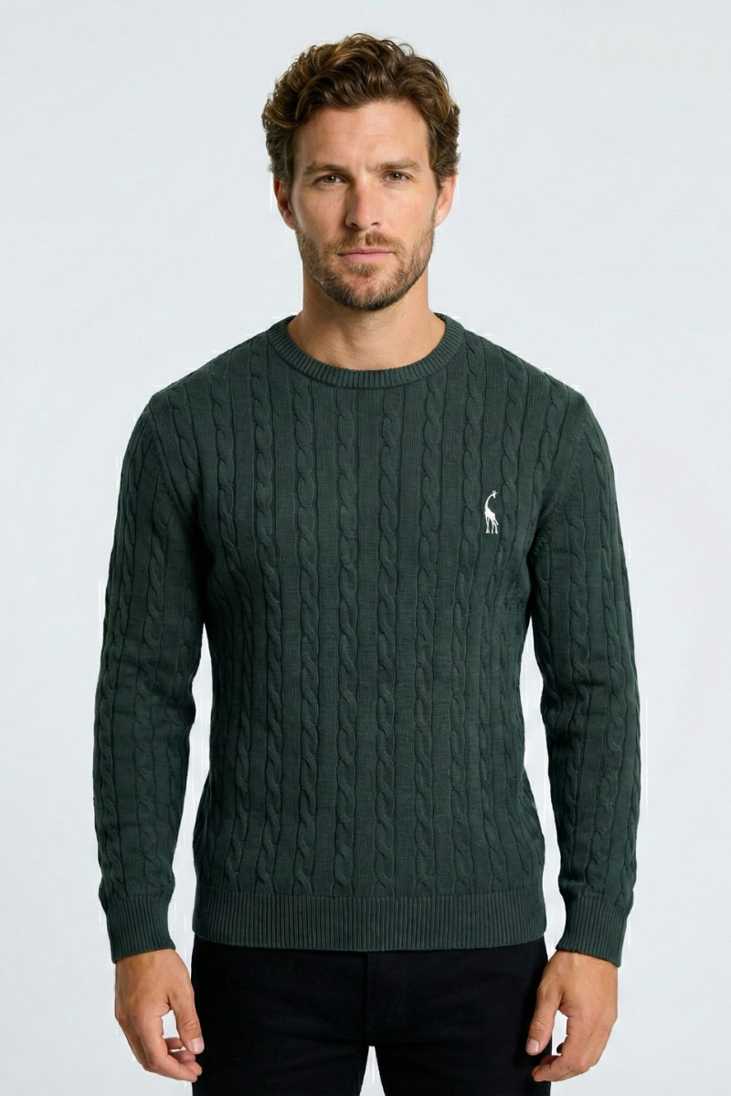 Pull en maille torsadée Kosta | Zavon