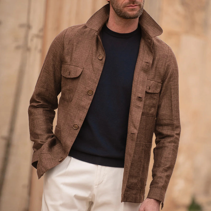 Veste décontractée coupe ajustée pour hommes | Zavon