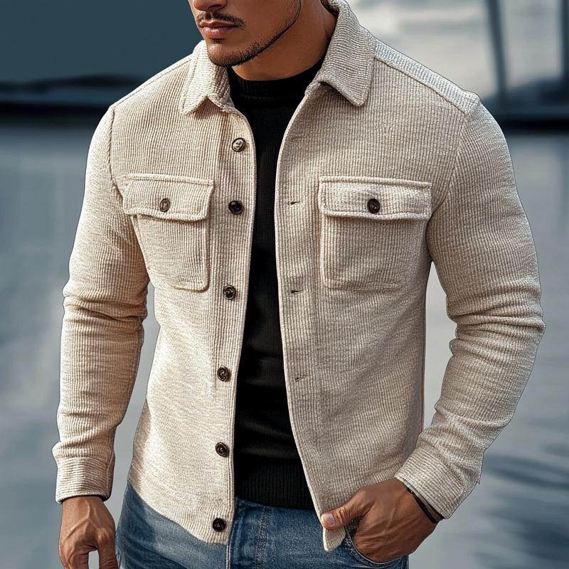 Veste à revers rayé vintage pour hommes | Zavon