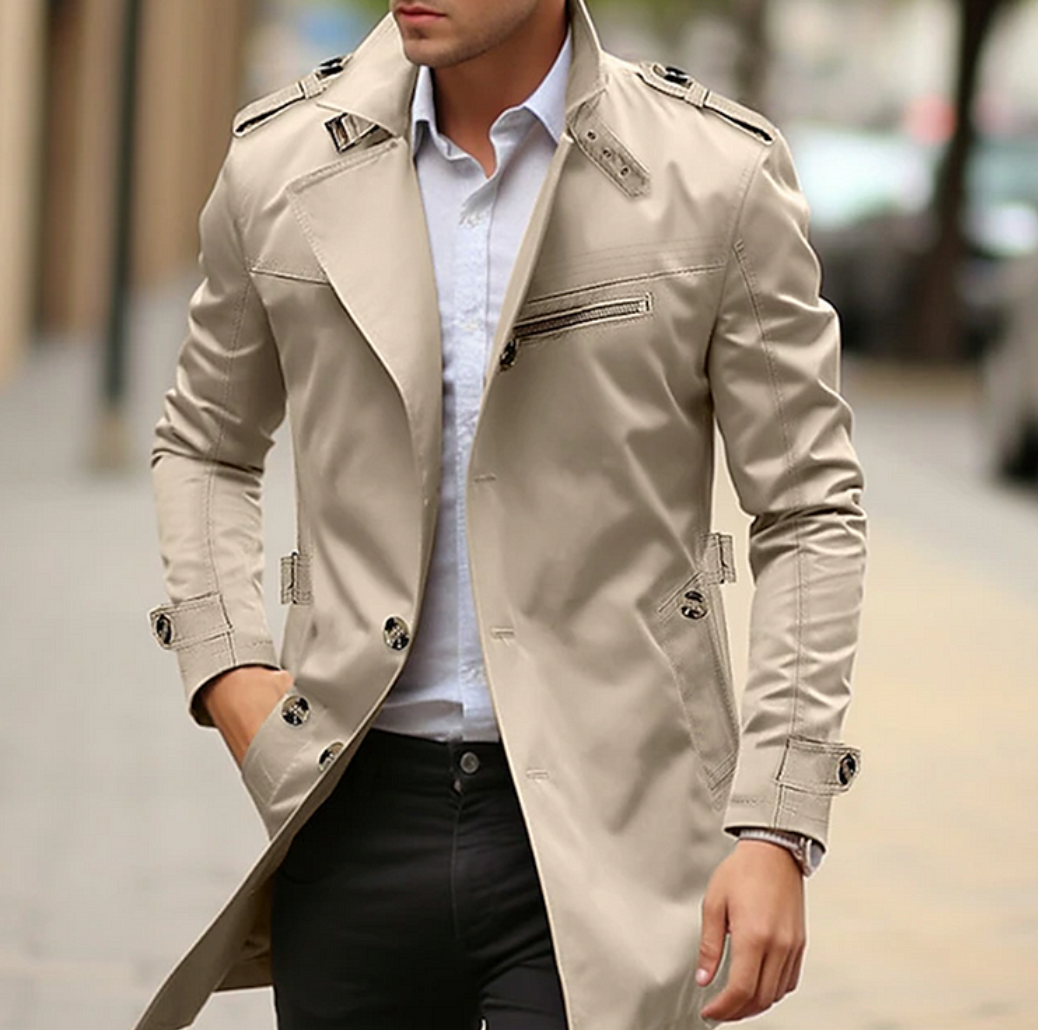 Manteau élégant et imperméable style héritage pour hommes | Zavon