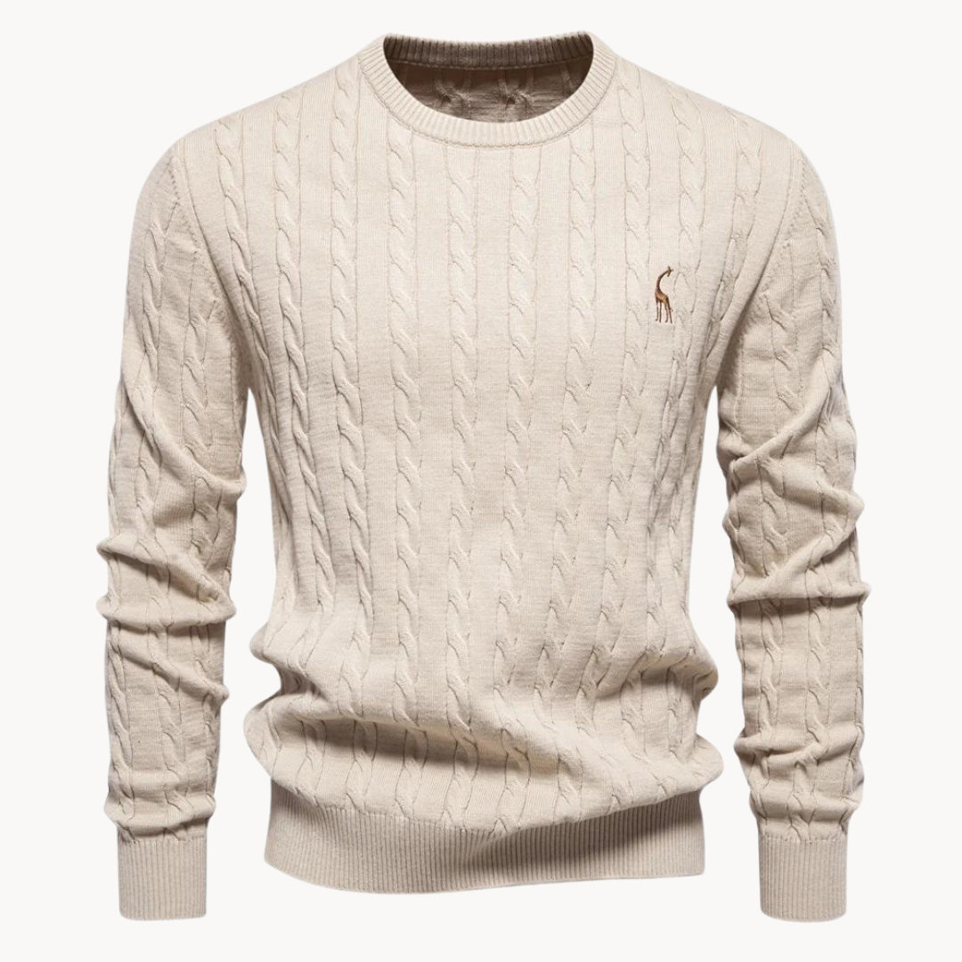 Pull en maille torsadée Kosta | Zavon
