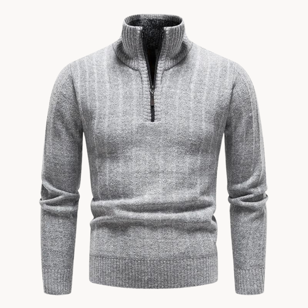 Pull zippé au col Freddie | Zavon