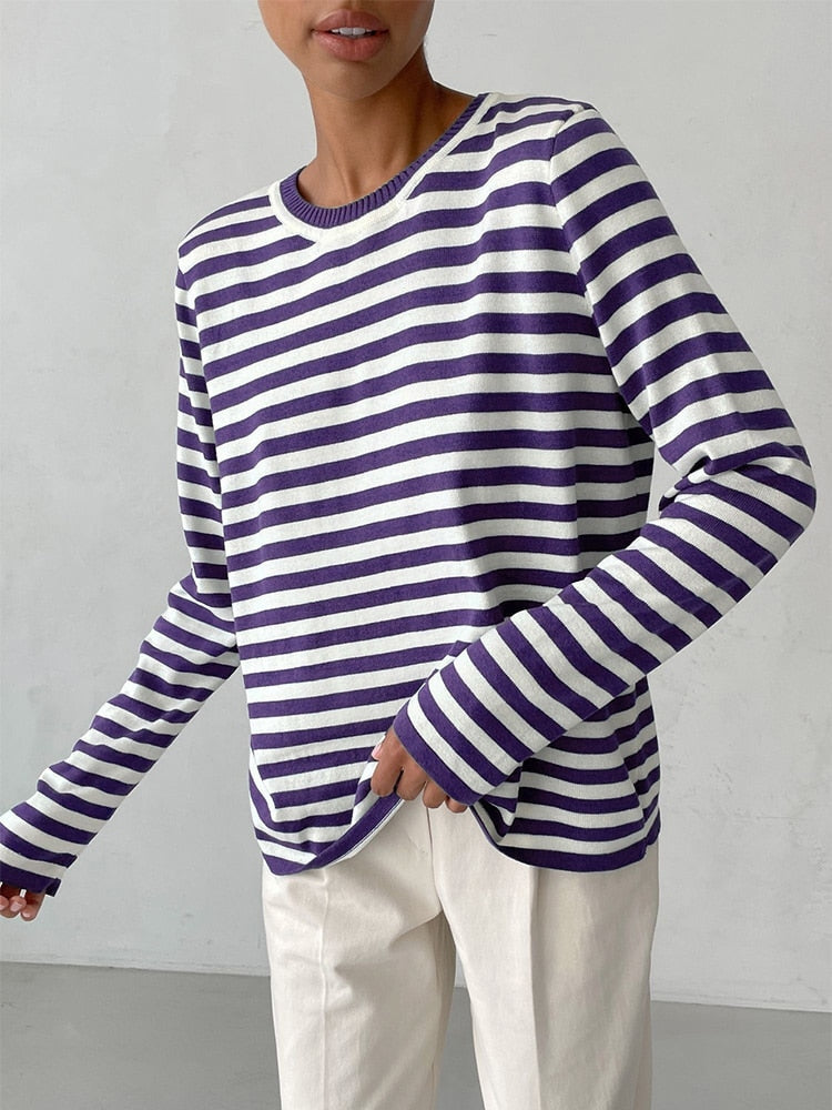 Pull ample rayé | Zavon