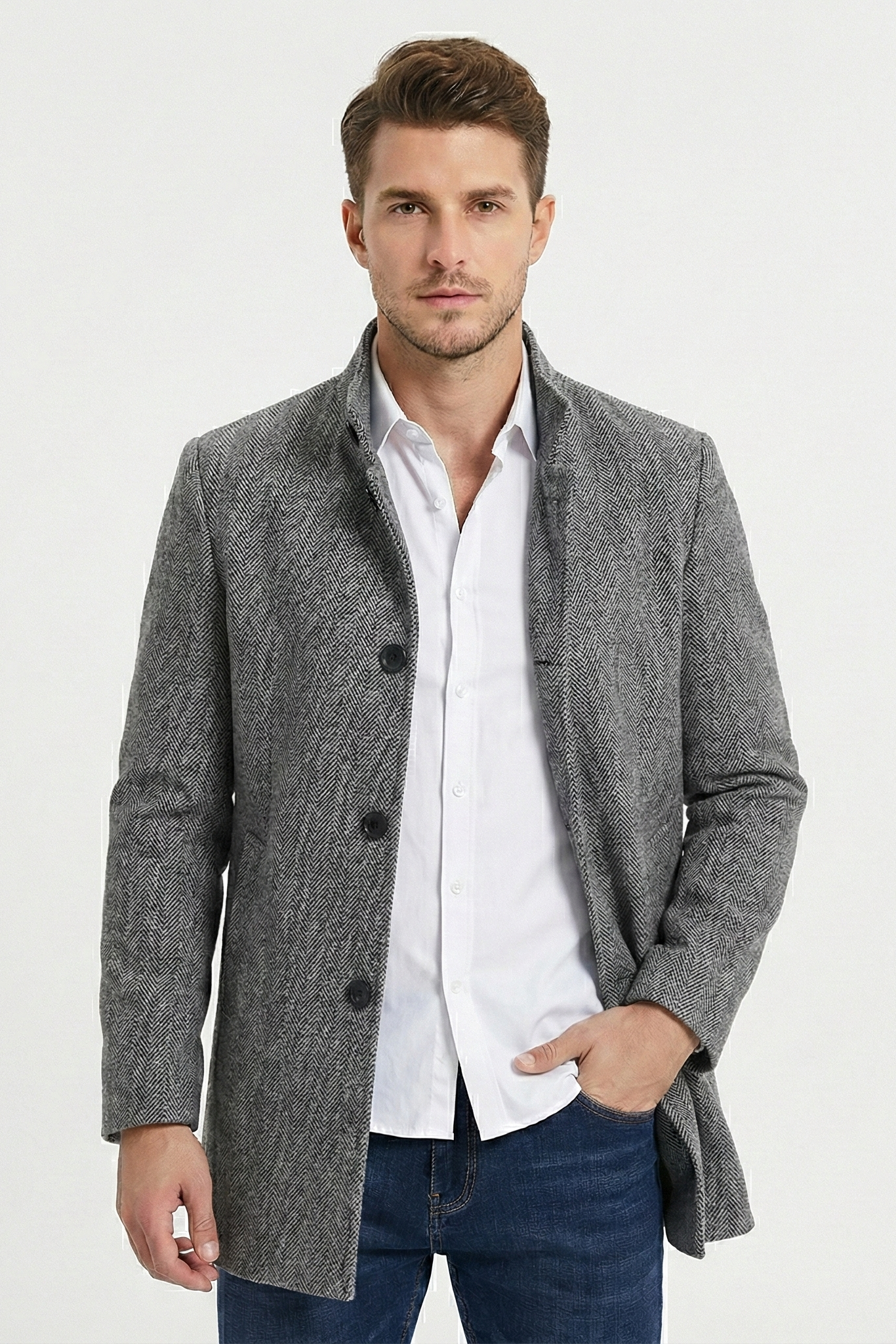 Veste longue boutonnée | Zavon