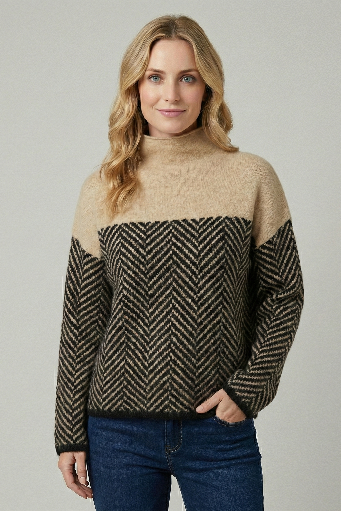 Pull chaud contrasté | Zavon