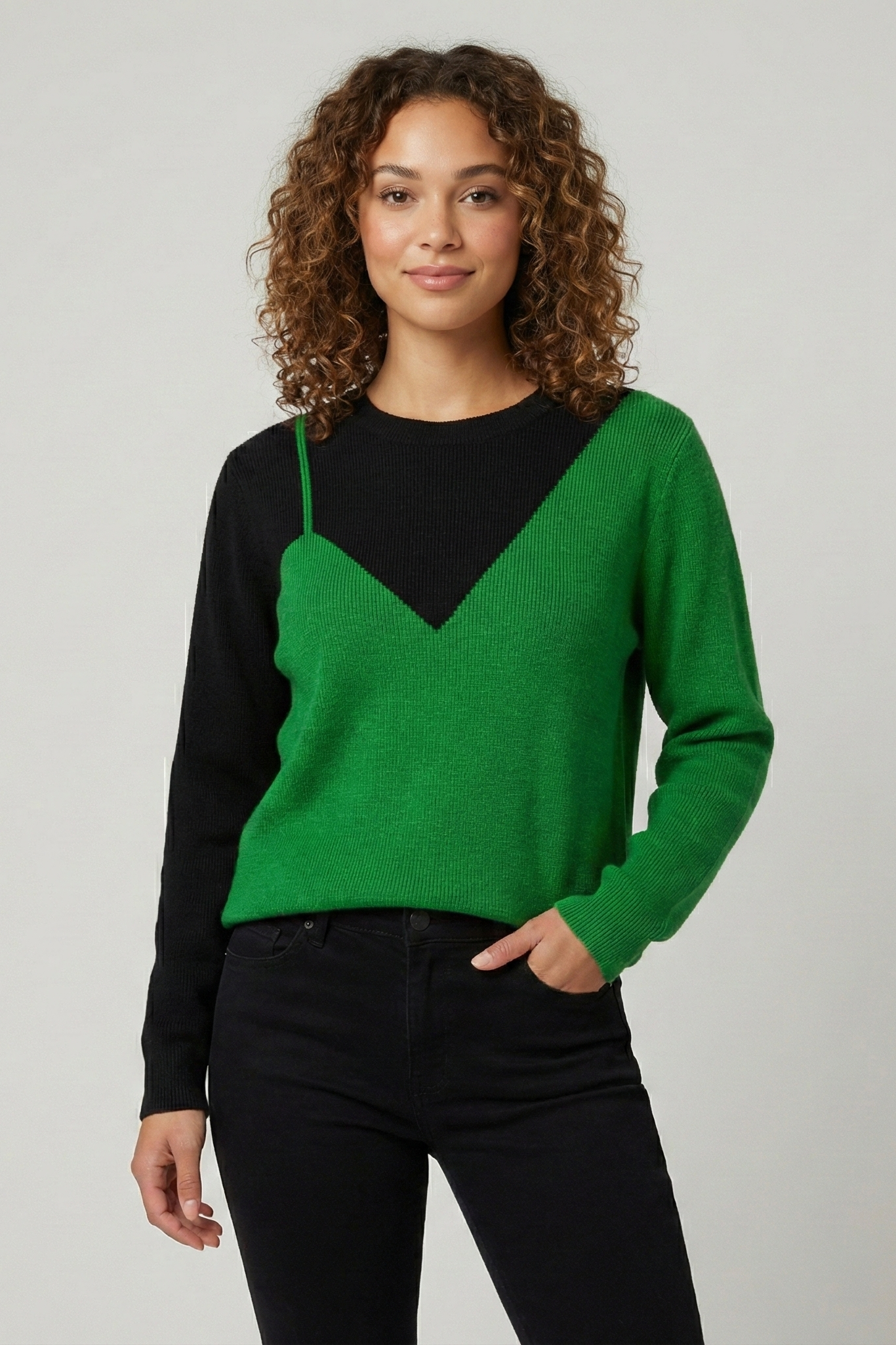 Pull tricoté à col rond | Zavon