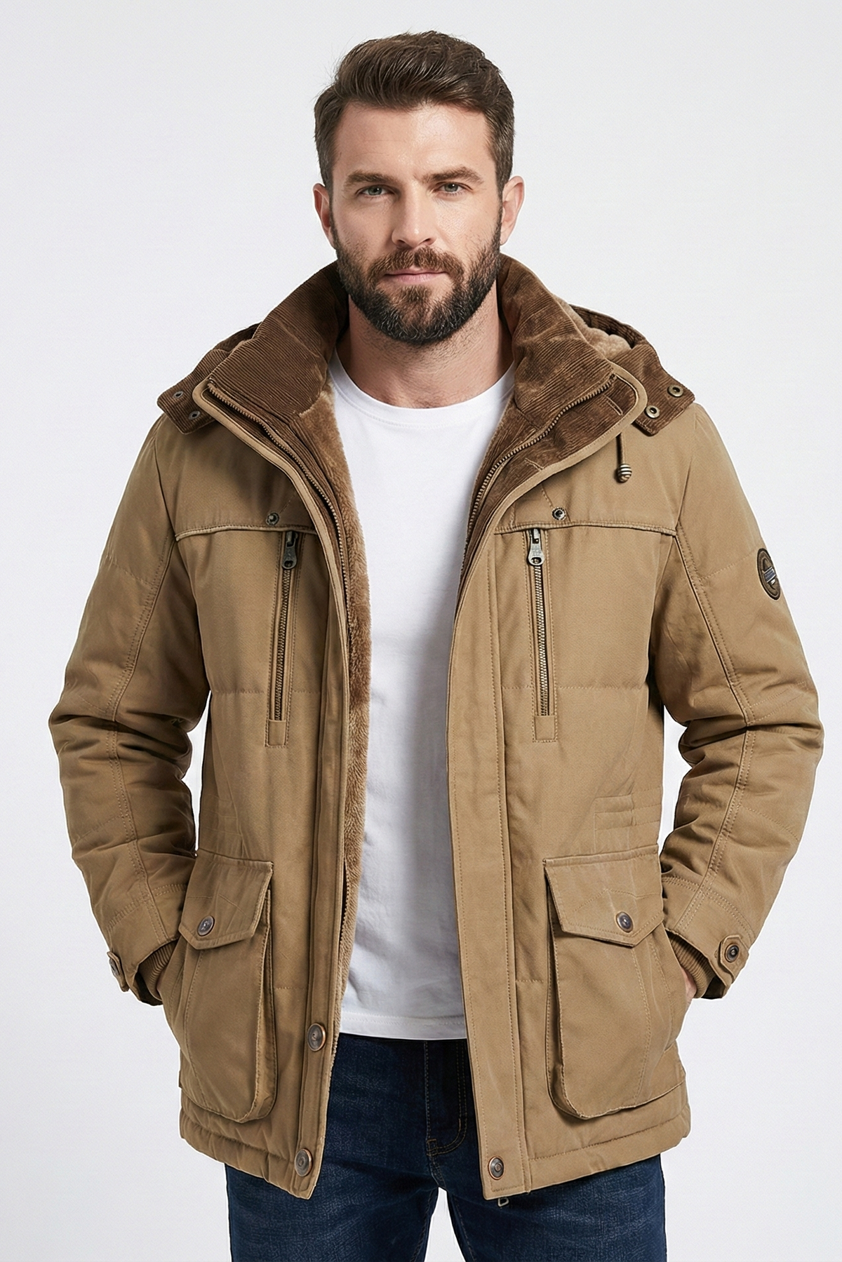 Manteau d'hiver long James Premium pour homme | Zavon