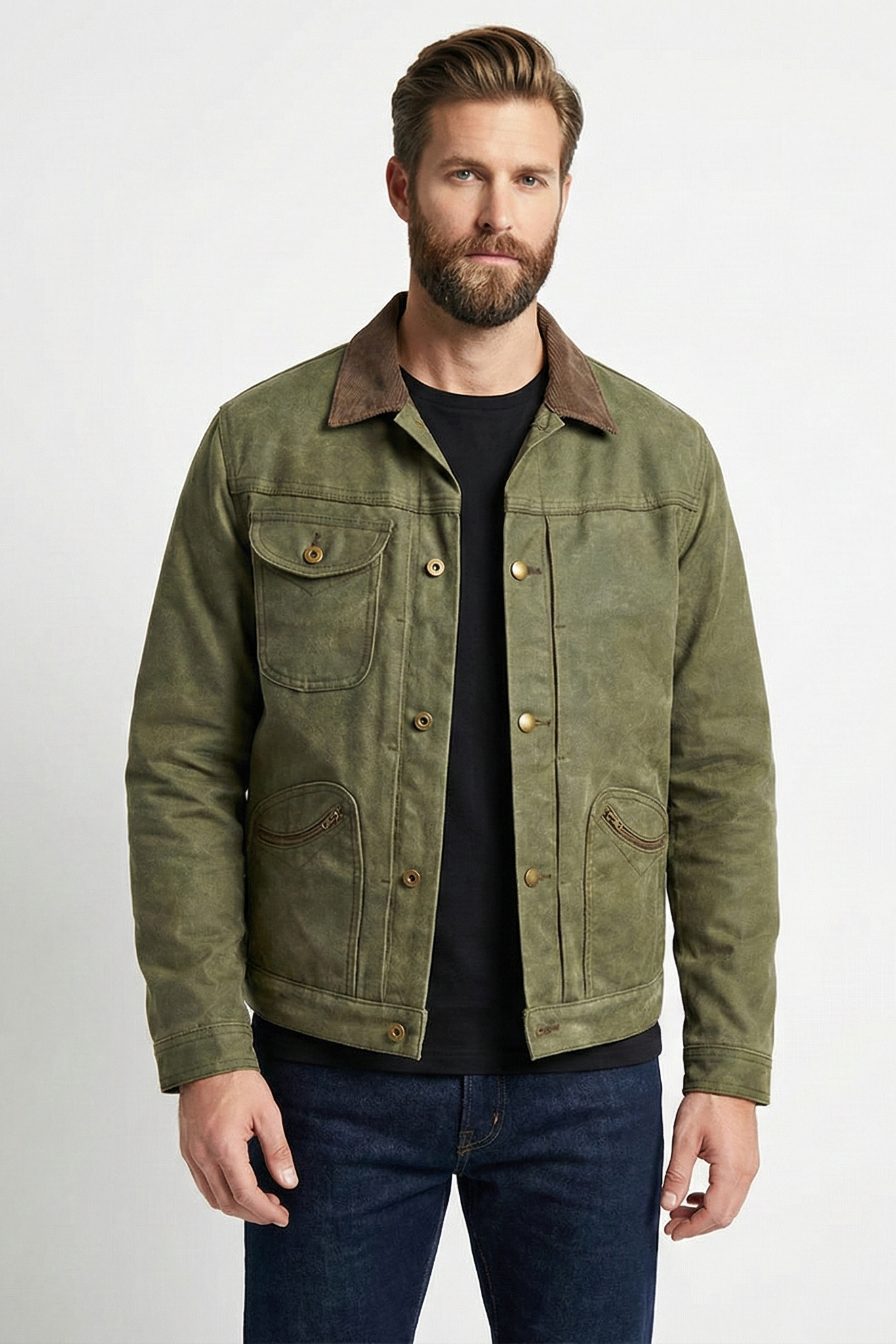 Veste de moto rétro pour hommes | Zavon