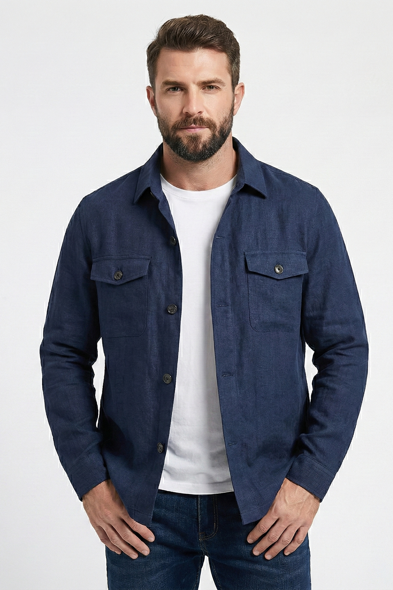 Veste décontractée coupe ajustée pour hommes | Zavon
