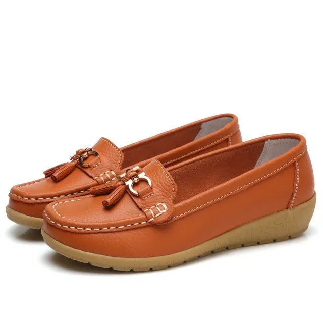OrthoMoc™ • Mocassins Orthopédiques en Cuir pour Femme