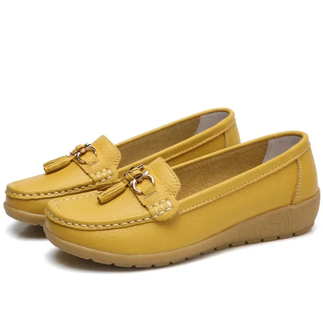 OrthoMoc™ • Mocassins Orthopédiques en Cuir pour Femme