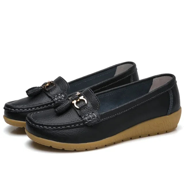 OrthoMoc™ • Mocassins Orthopédiques en Cuir pour Femme