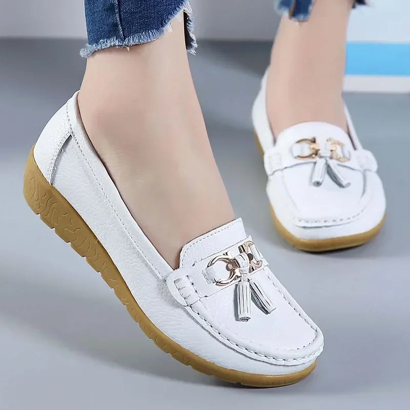 OrthoMoc™ • Mocassins Orthopédiques en Cuir pour Femme