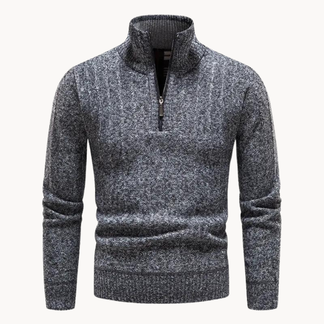 Pull zippé au col Freddie | Zavon