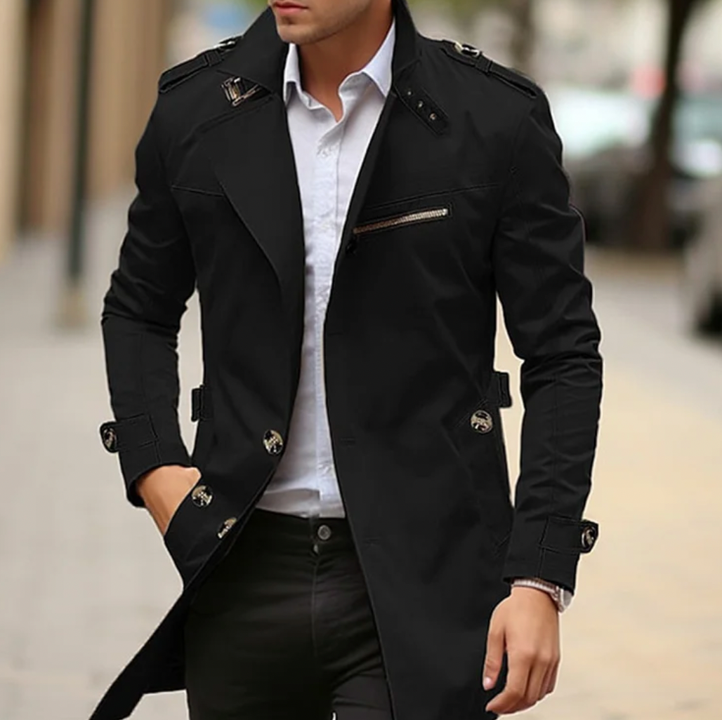 Manteau élégant et imperméable style héritage pour hommes | Zavon