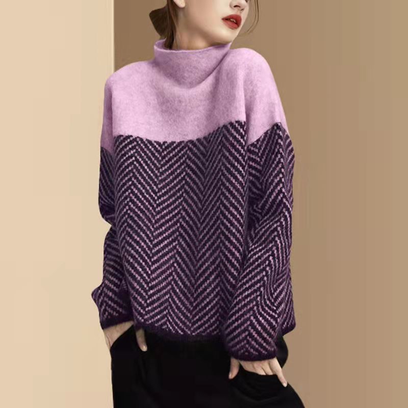 Pull chaud contrasté | Zavon