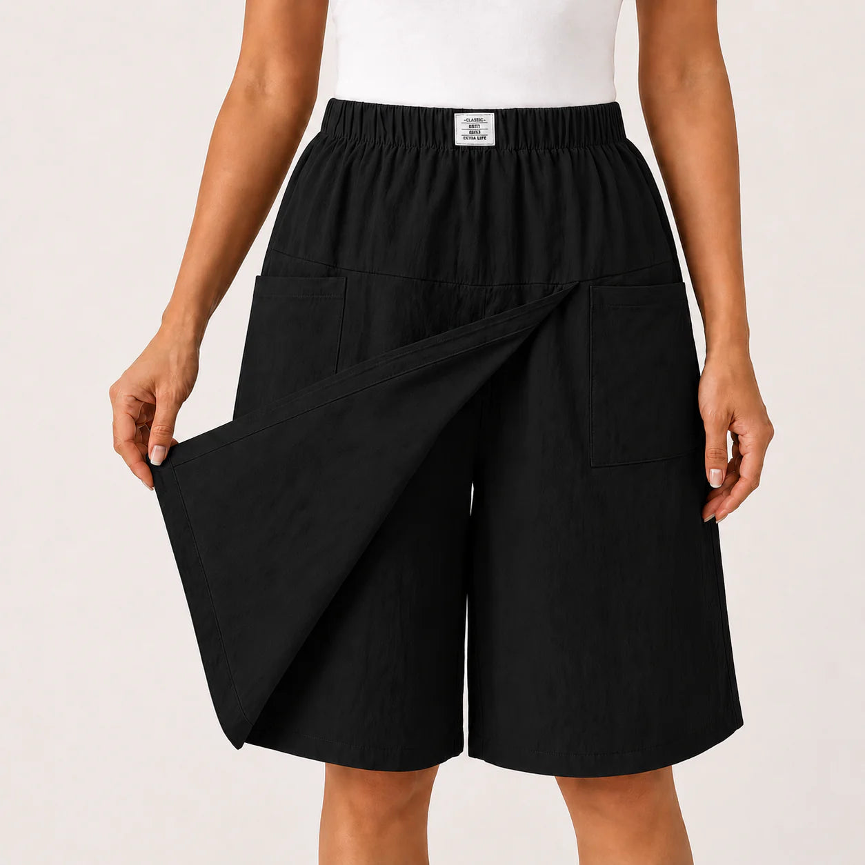 Veliora™ - Jupe-short élégante pour femme à effet portefeuille