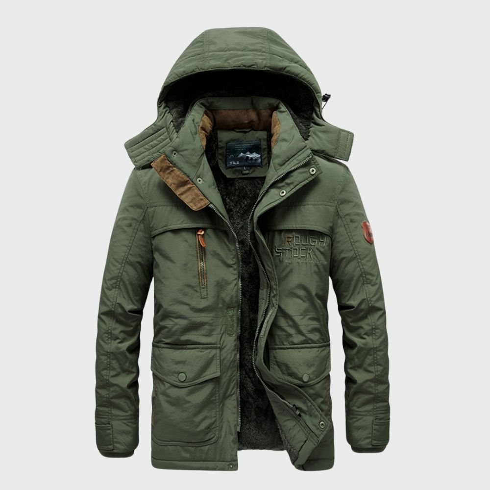Veste d'hiver imperméable à capuche Adrian pour hommes | Zavon