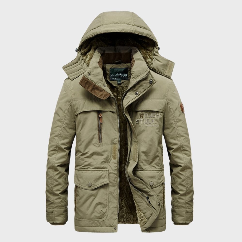 Veste d'hiver imperméable à capuche Adrian pour hommes | Zavon