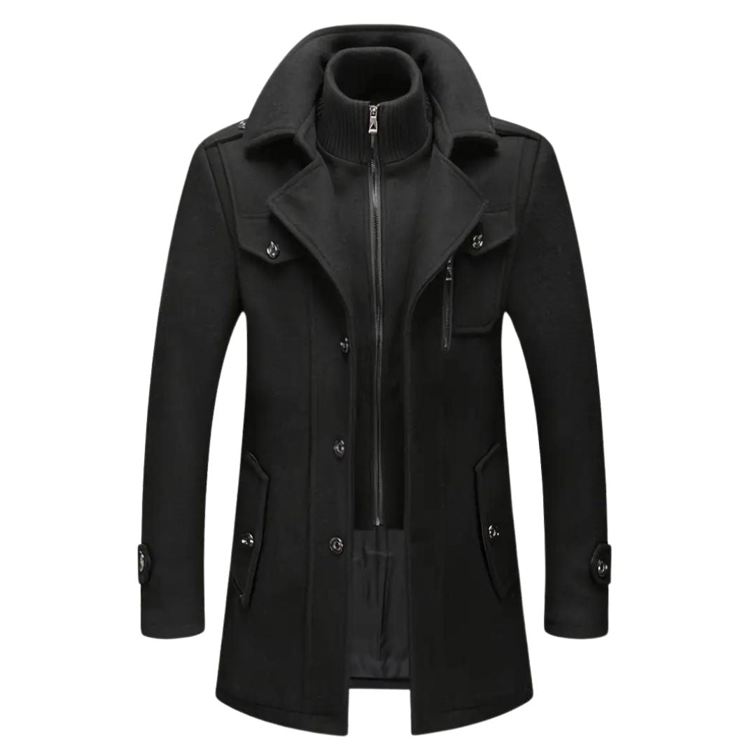 Veste d'hiver longue premium pour hommes | Zavon