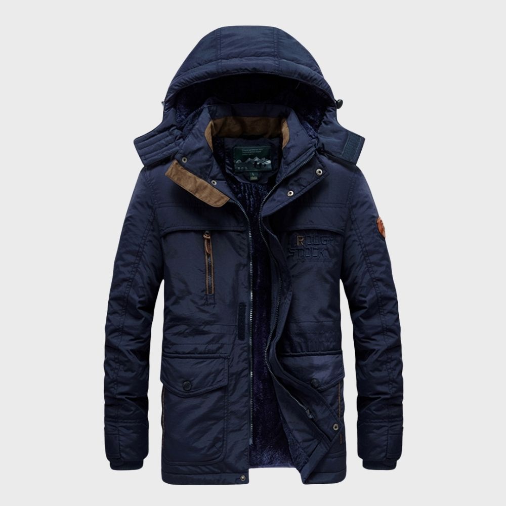 Veste d'hiver imperméable à capuche Adrian pour hommes | Zavon