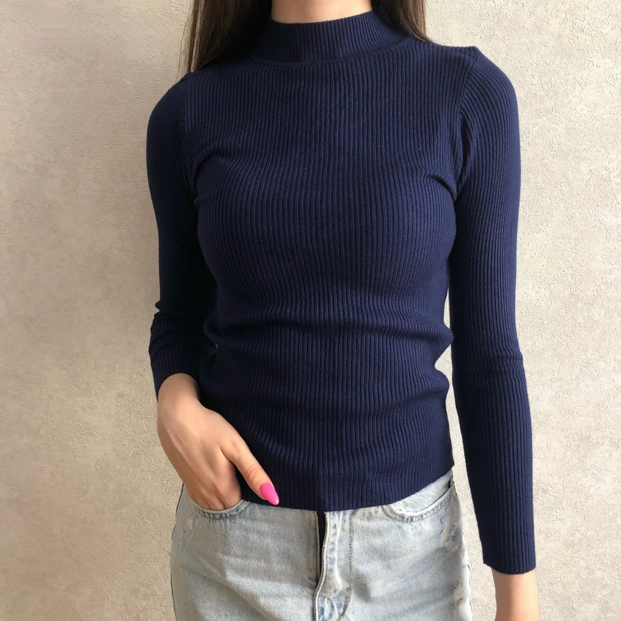 Col roulé Sadie tricoté | Zavon