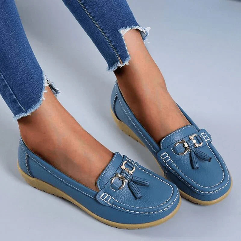 OrthoMoc™ • Mocassins Orthopédiques en Cuir pour Femme