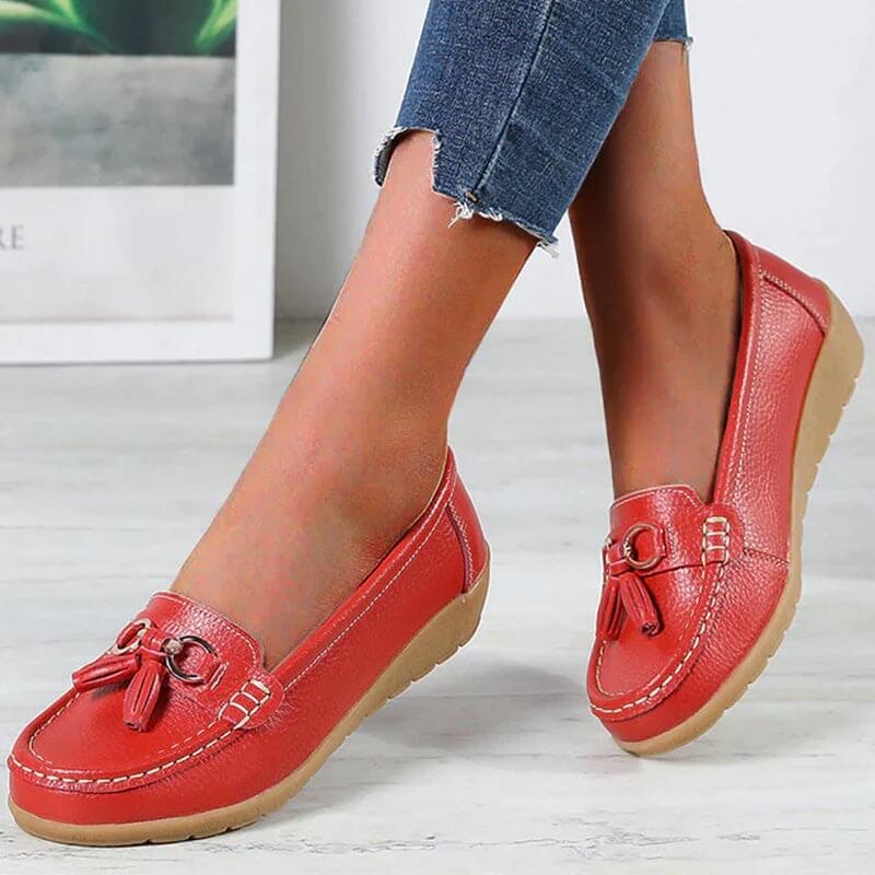 OrthoMoc™ • Mocassins Orthopédiques en Cuir pour Femme